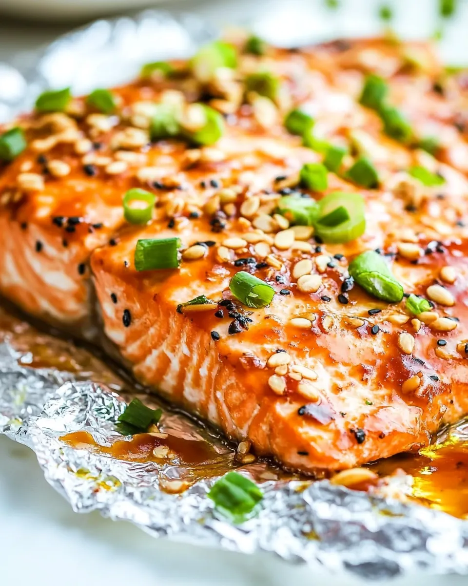 Easy Asian Glazed Salmon in Foil photo