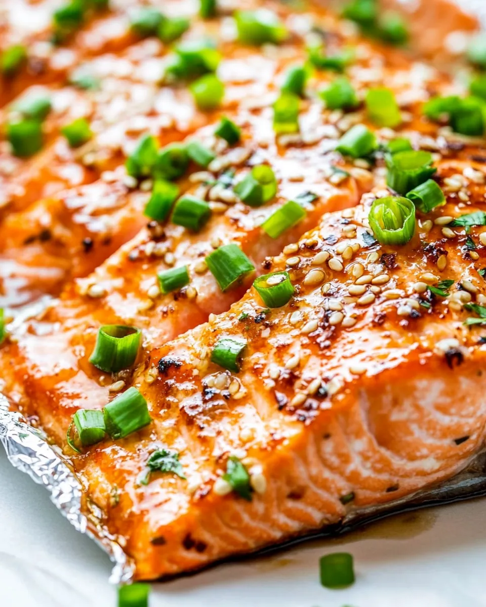 Quick Asian Glazed Salmon in Foil recipe photo