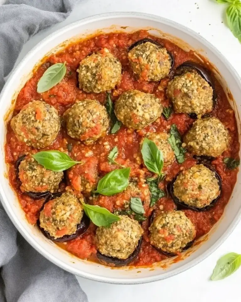 Homemade Aubergine Meatballs recipe photo