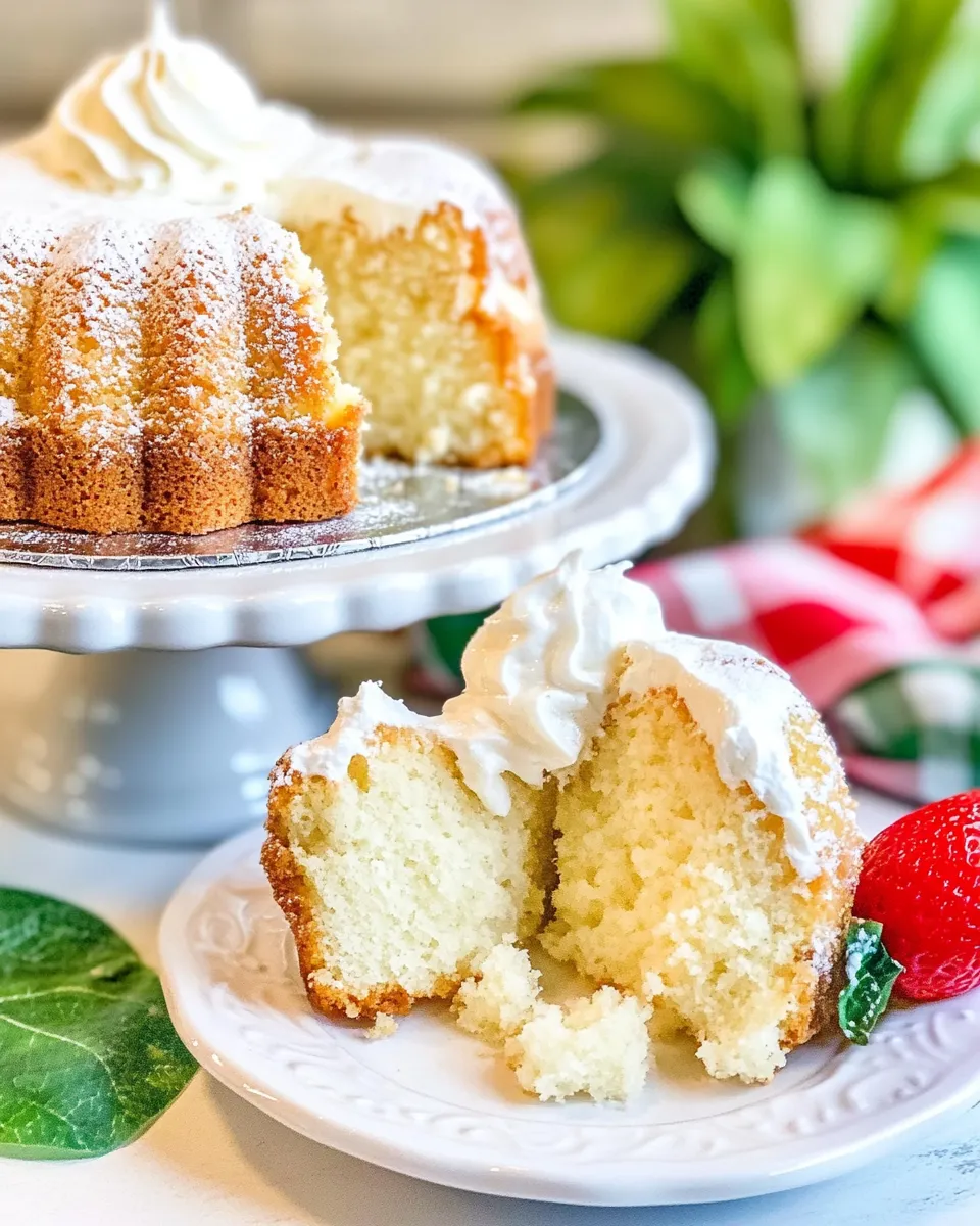 Delicious Augusta National Sour Cream Pound Cake shot