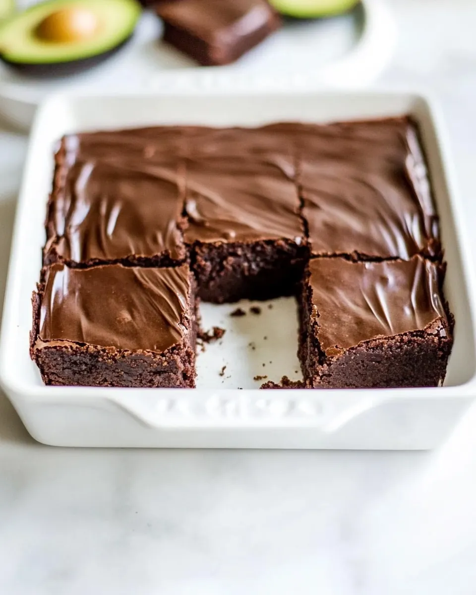 Homemade Avocado Brownies photo