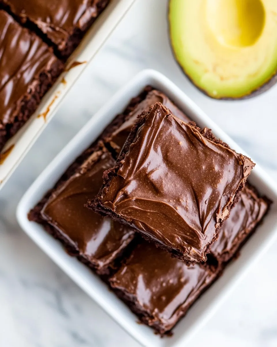 Healthy Avocado Brownies shot