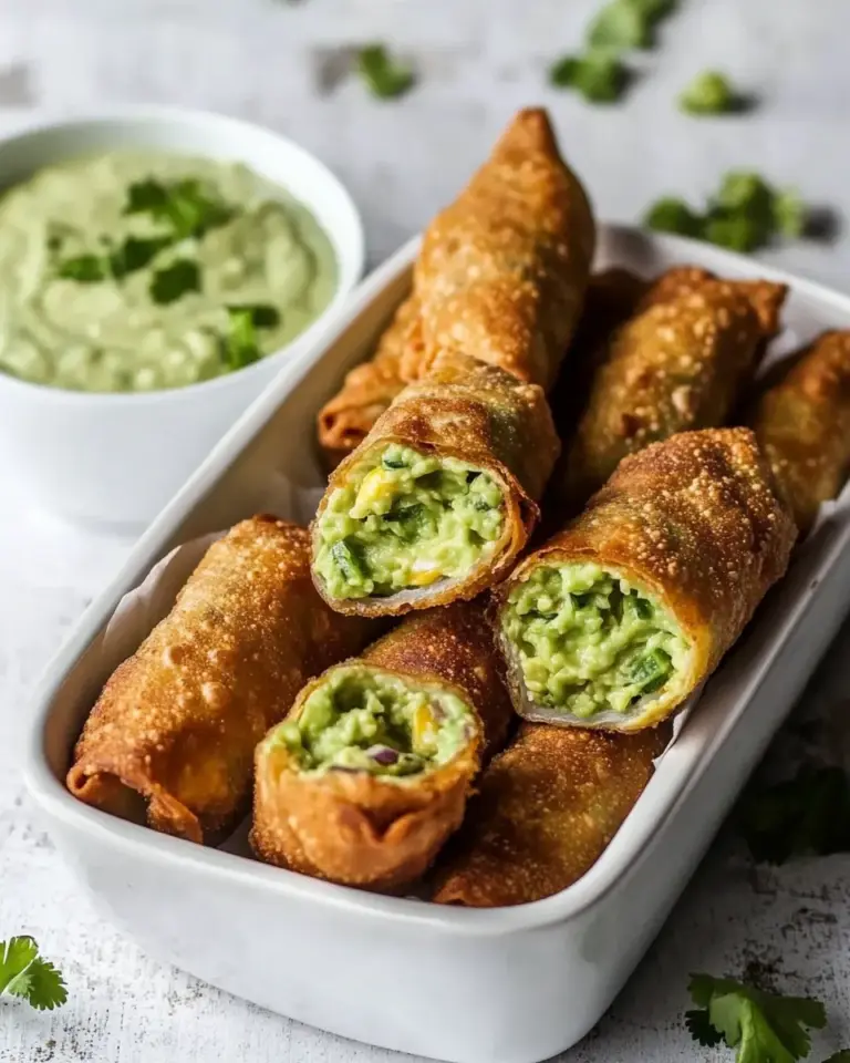 Homemade Avocado Egg Rolls (Guacamole Egg Roll Recipe) photo