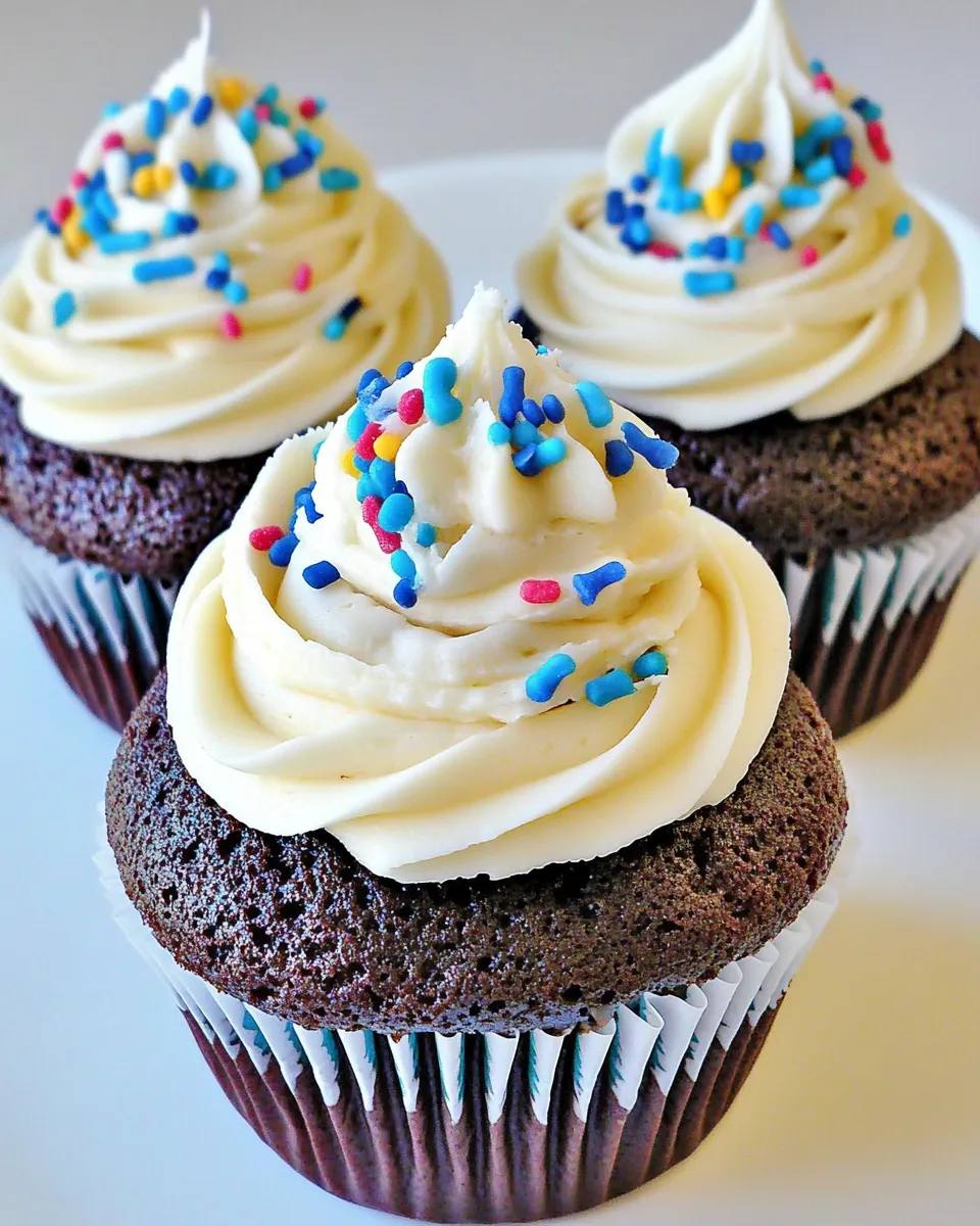 Classic BEST Chocolate Cupcakes & Buttercream Frosting EVER image