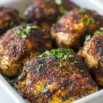 Homemade Baked Blackened Chicken Thighs photo