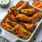 Homemade Baked Buffalo Chicken Wings recipe photo