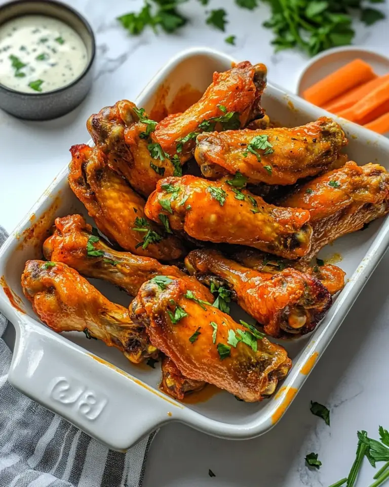 Homemade Baked Buffalo Chicken Wings recipe photo