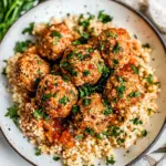 Homemade Baked Chicken Meatballs photo