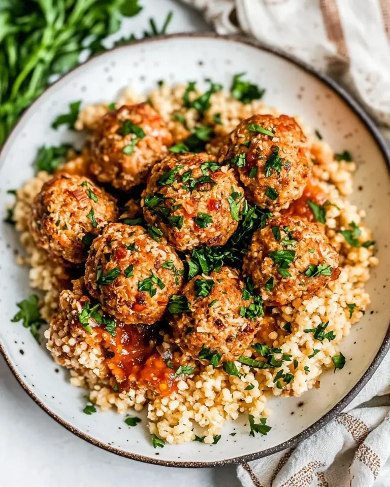 Homemade Baked Chicken Meatballs photo