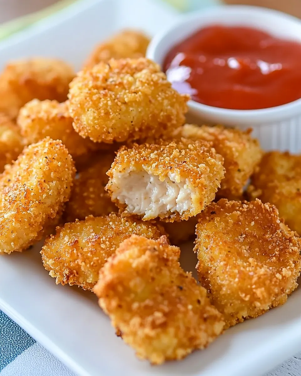 Easy Baked Chicken Nuggets Recipe shot