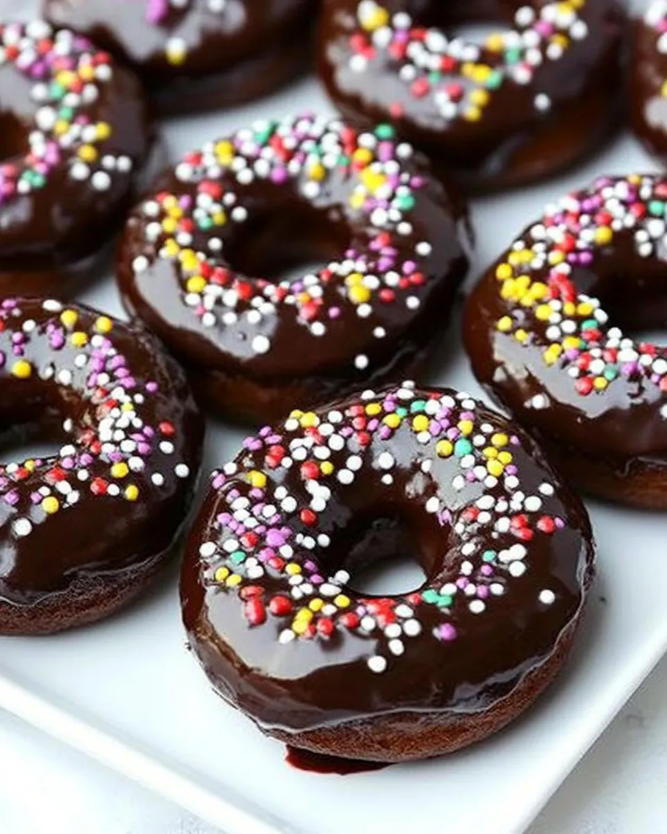 Tasty Baked Chocolate Glazed Donuts shot