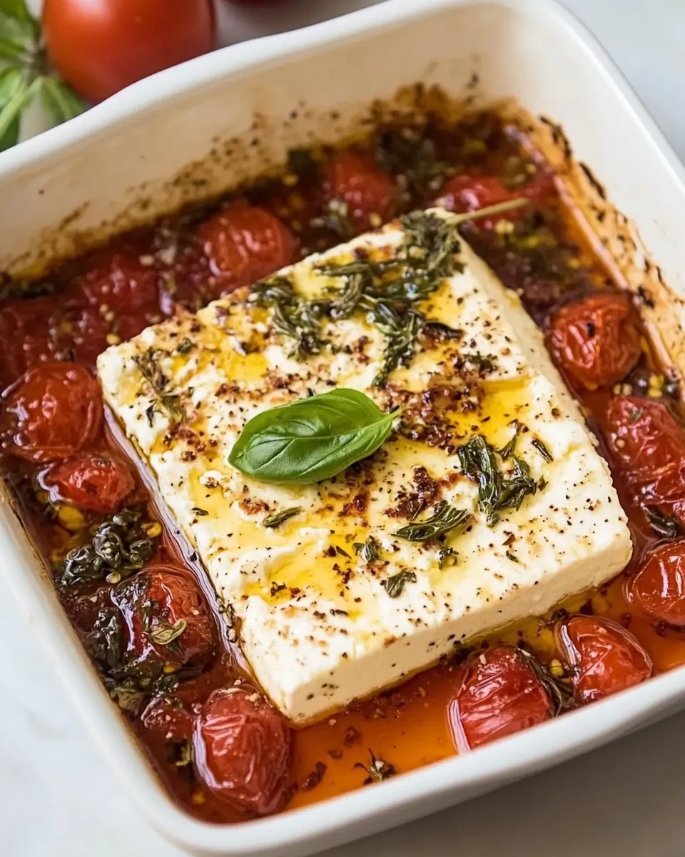 Delicious Baked Feta Cheese image
