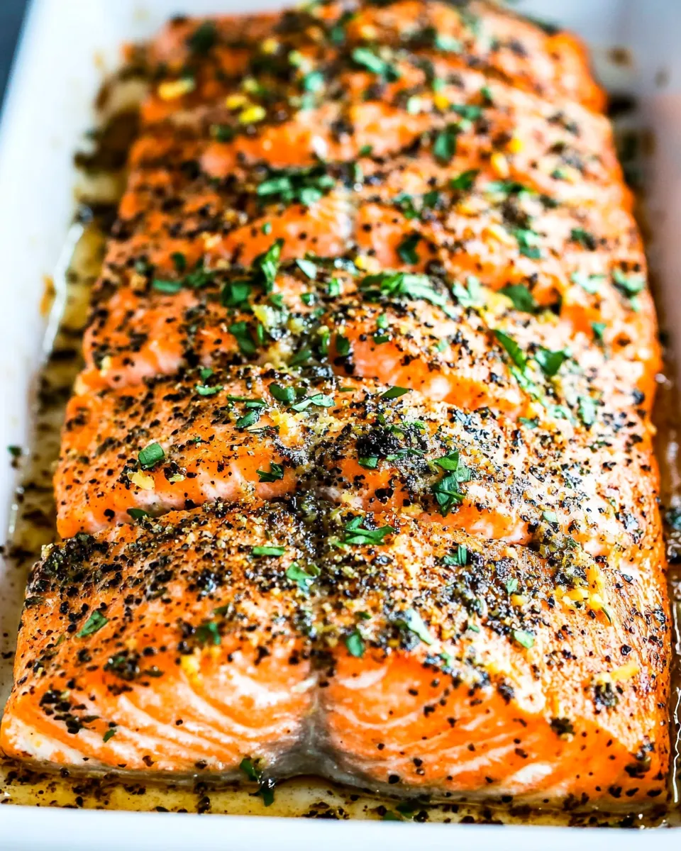 Easy Baked Lemon Pepper Salmon photo