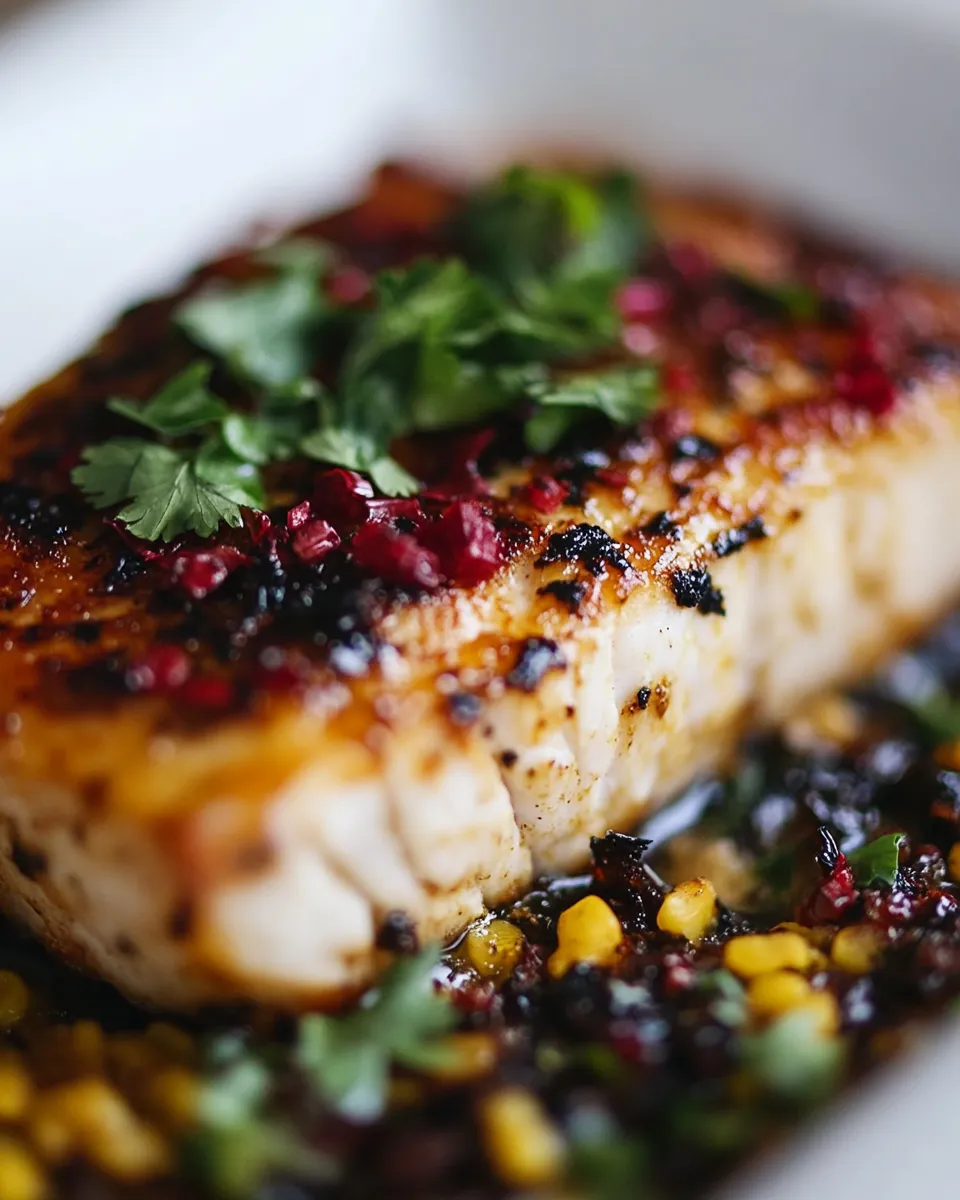 Quick Baked Mahi Mahi shot