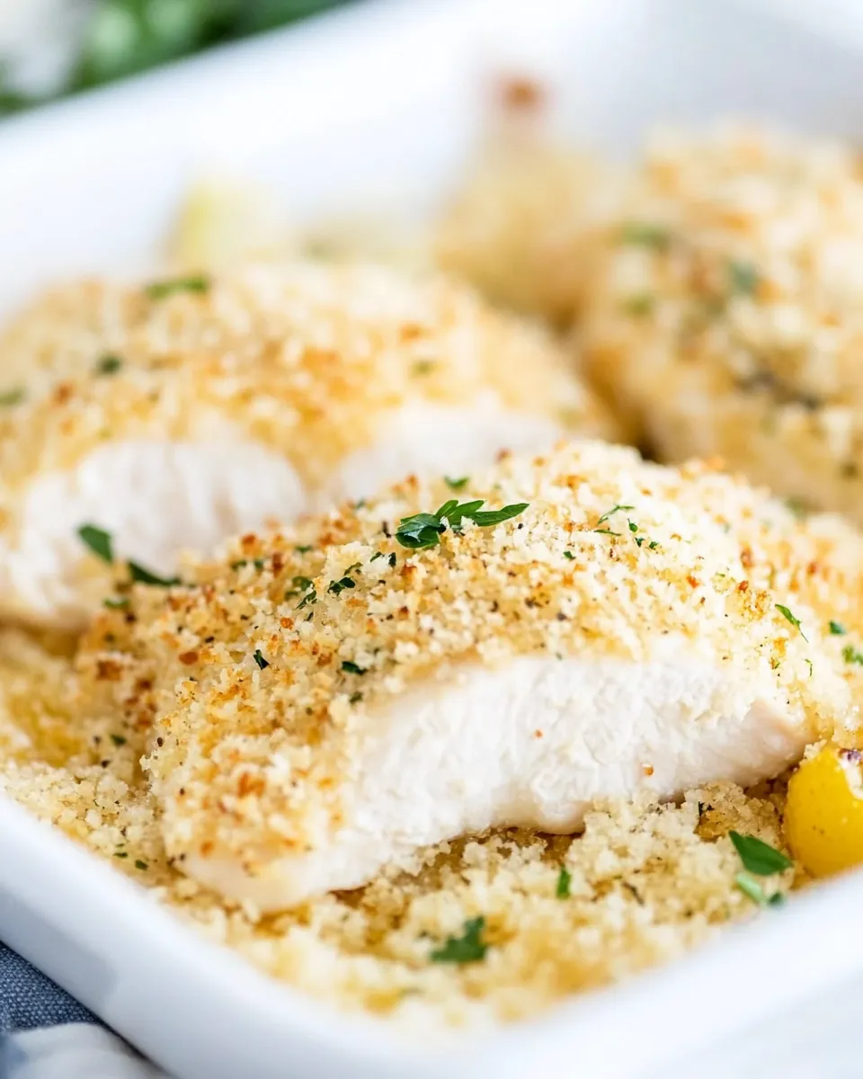Healthy Baked Parmesan-Crusted Chicken dish photo