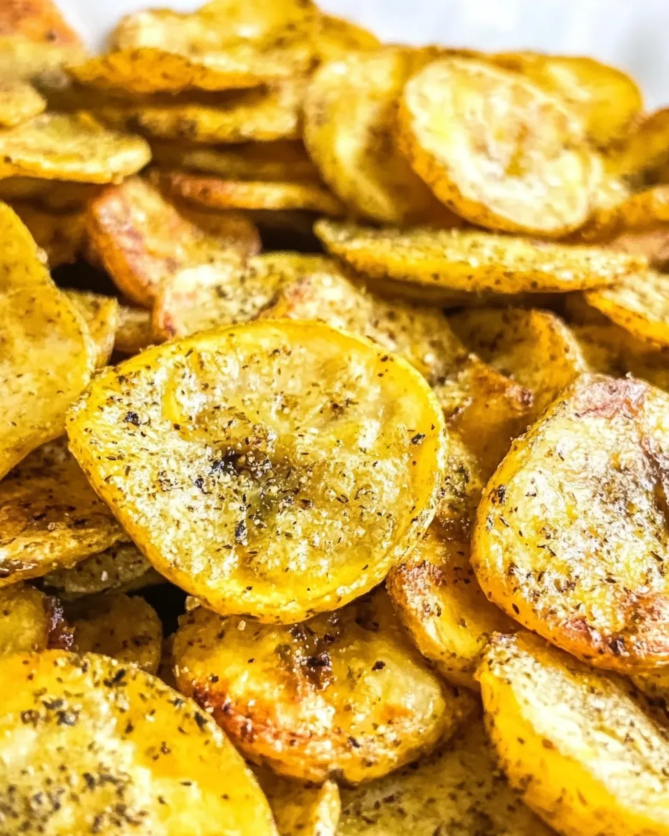 Easy Baked Plantain Chips recipe photo