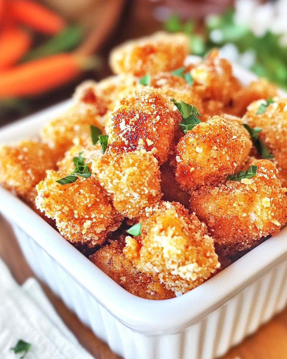 Delicious Baked Popcorn Chicken shot