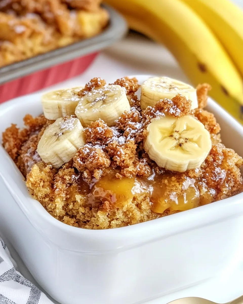 Classic Banana Bread Dump Cake image