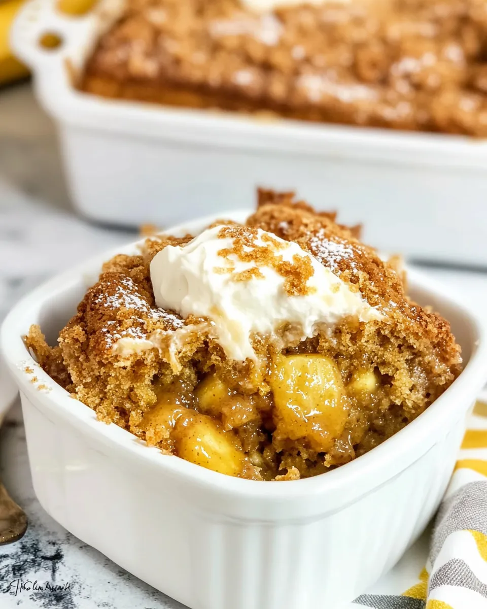 Easy Banana Bread Dump Cake recipe photo