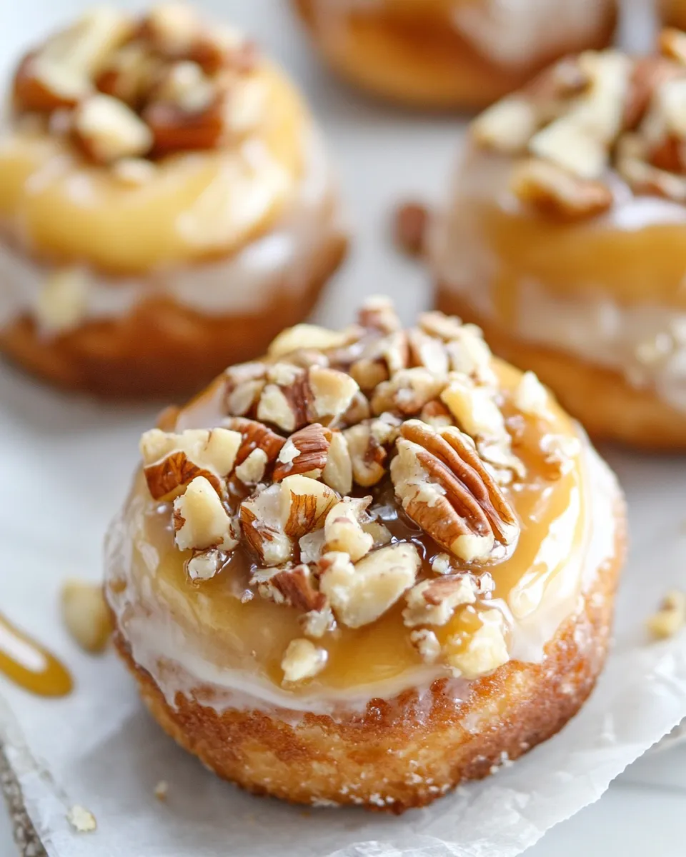 Classic Banana Caramel Pecan Doughnuts (gourdoughs copycat) image