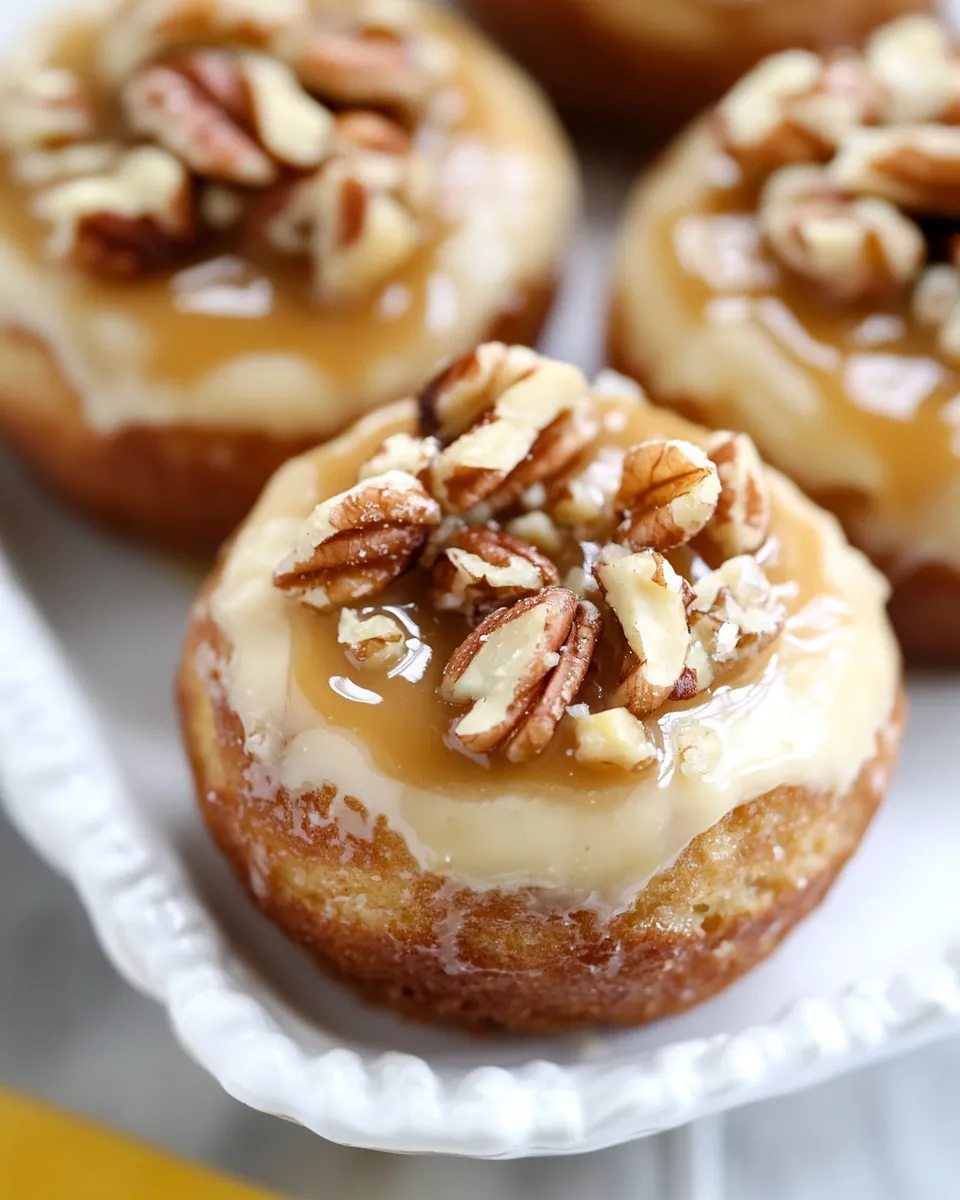 Easy Banana Caramel Pecan Doughnuts (gourdoughs copycat) recipe photo