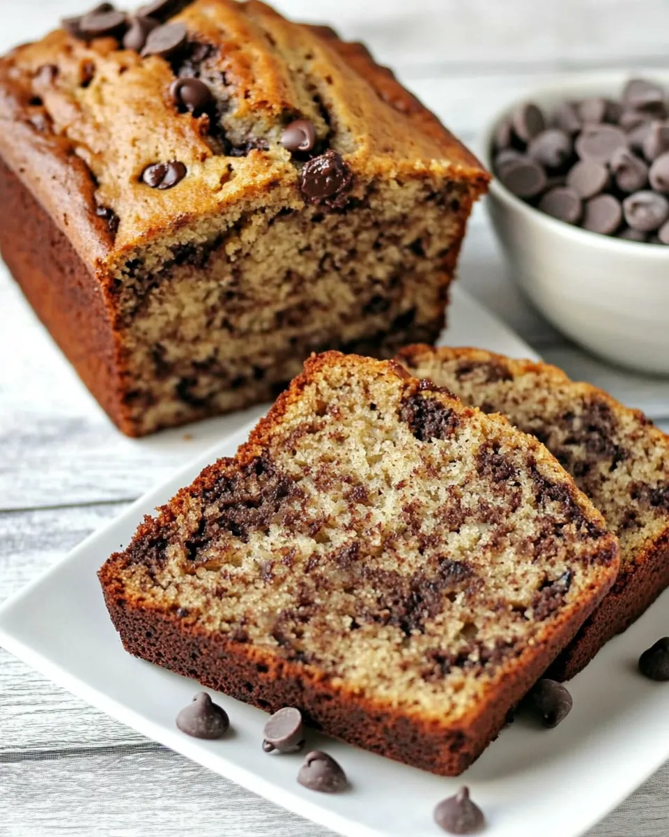 Homemade Banana Chocolate Chip Bread photo