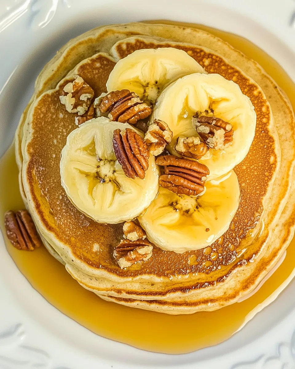 Classic Banana Pecan Pancakes image