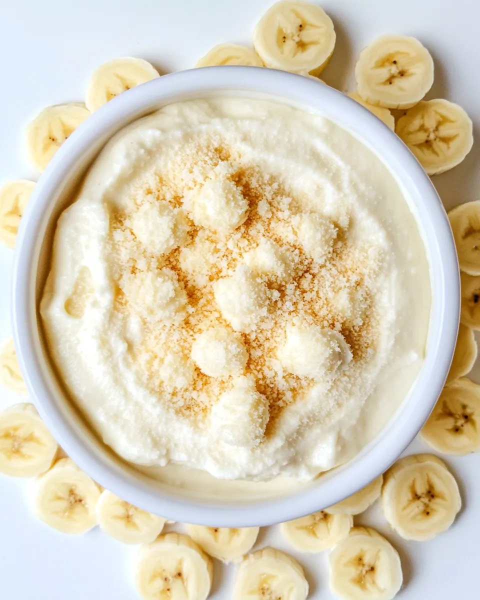Delicious Banana Pudding Dip shot