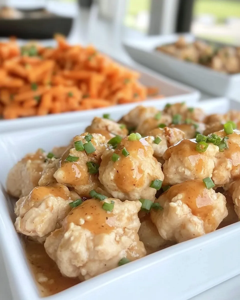 Perfect Bang Bang Chicken Bites shot