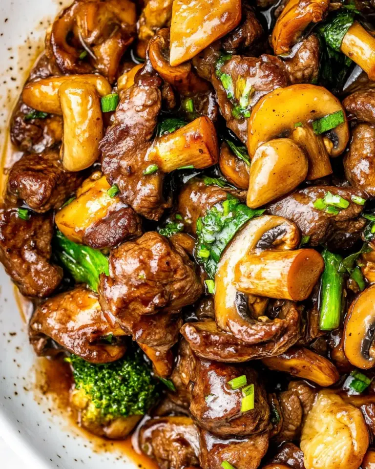 Homemade Beef Mushroom Stir Fry photo