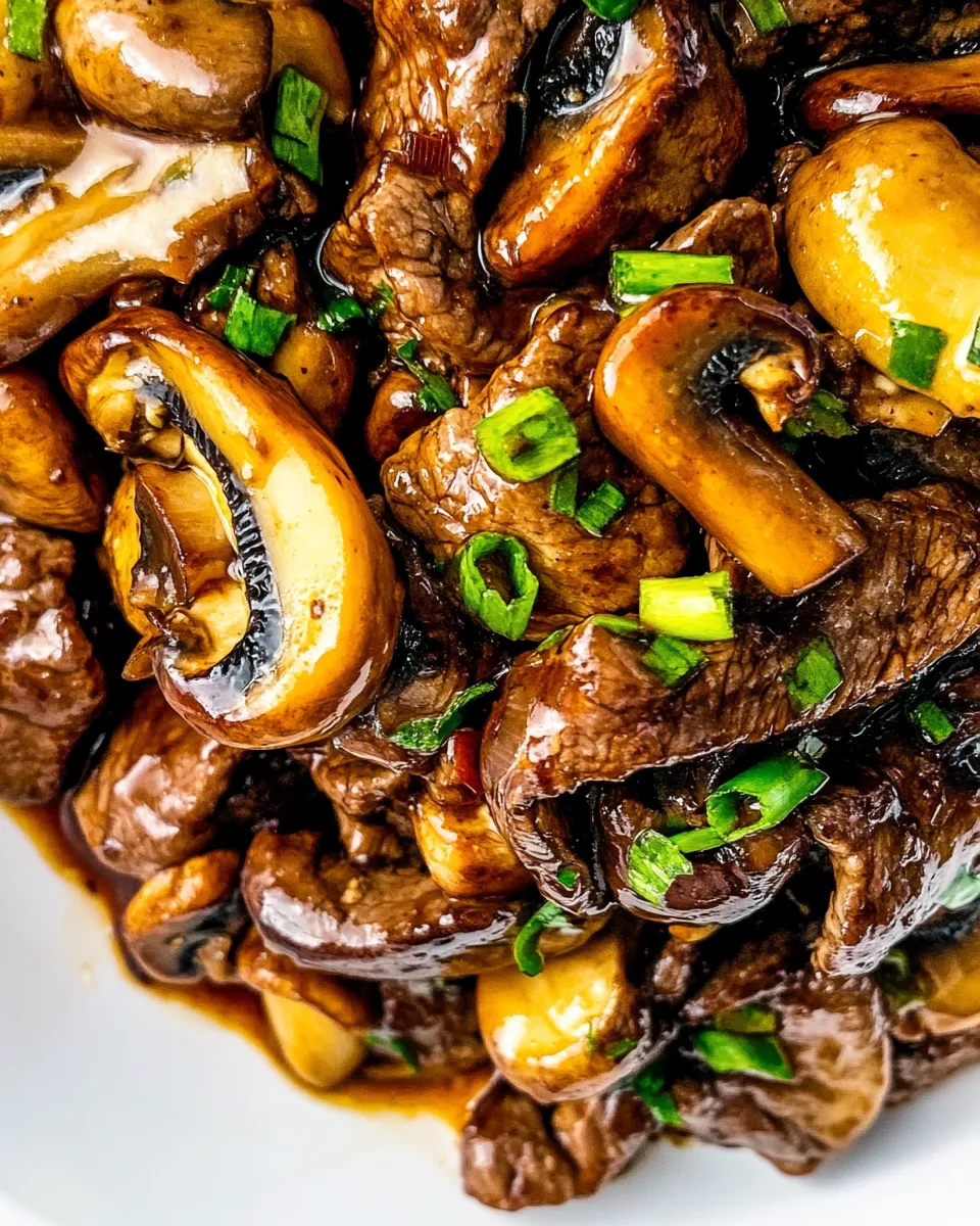Easy Beef Mushroom Stir Fry recipe photo