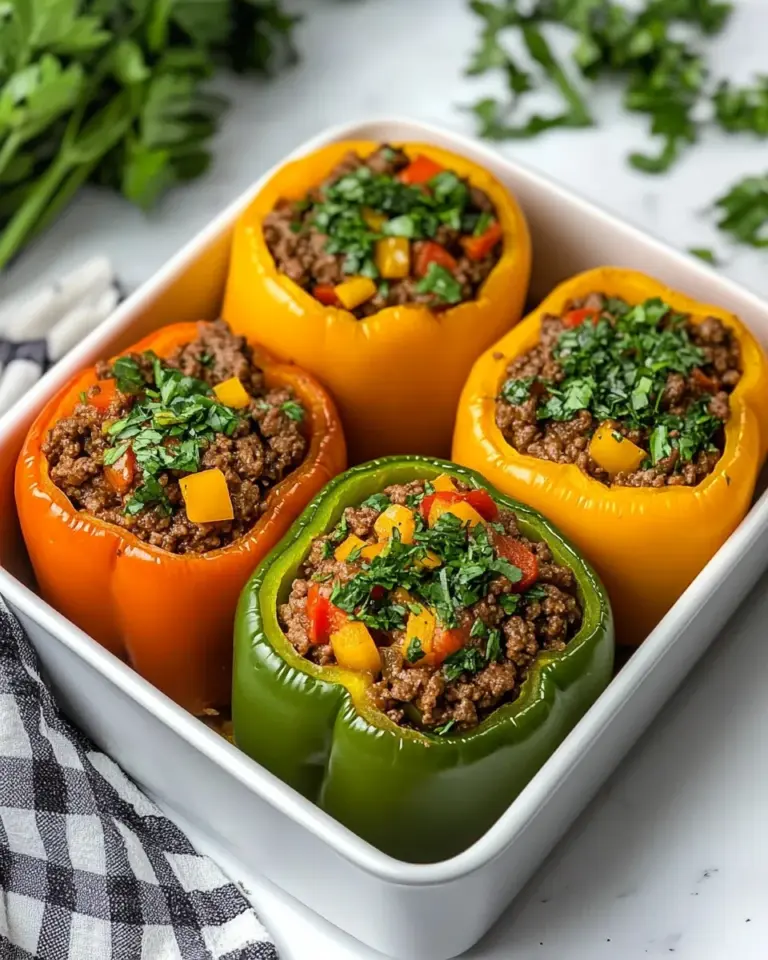 Homemade Beef Stuffed Peppers photo