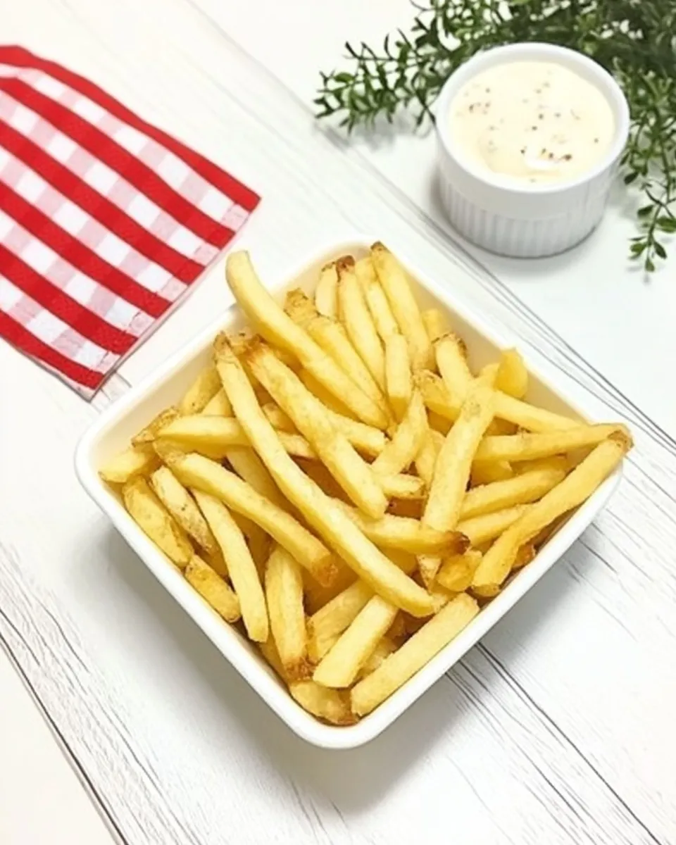 Easy Belgian French Fries with Mayonnaise recipe photo
