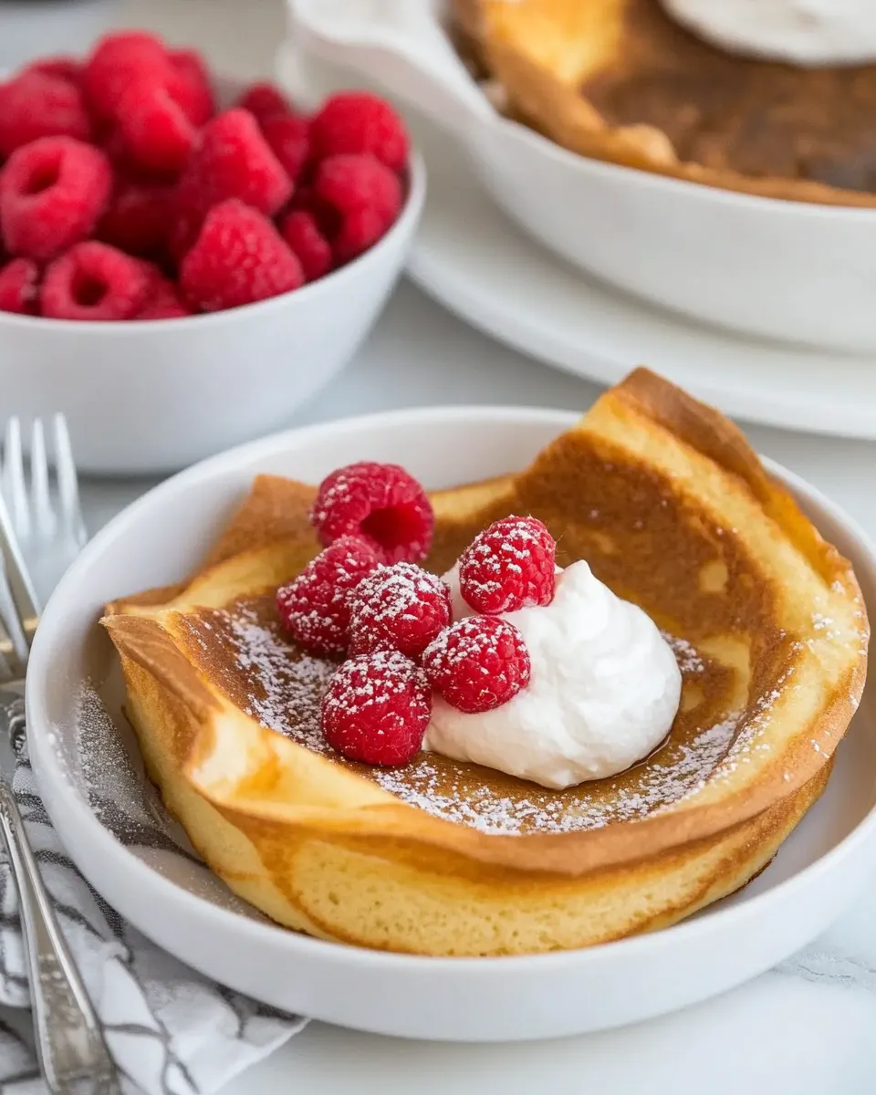 Easy Best Dutch Baby Pancake Recipe shot