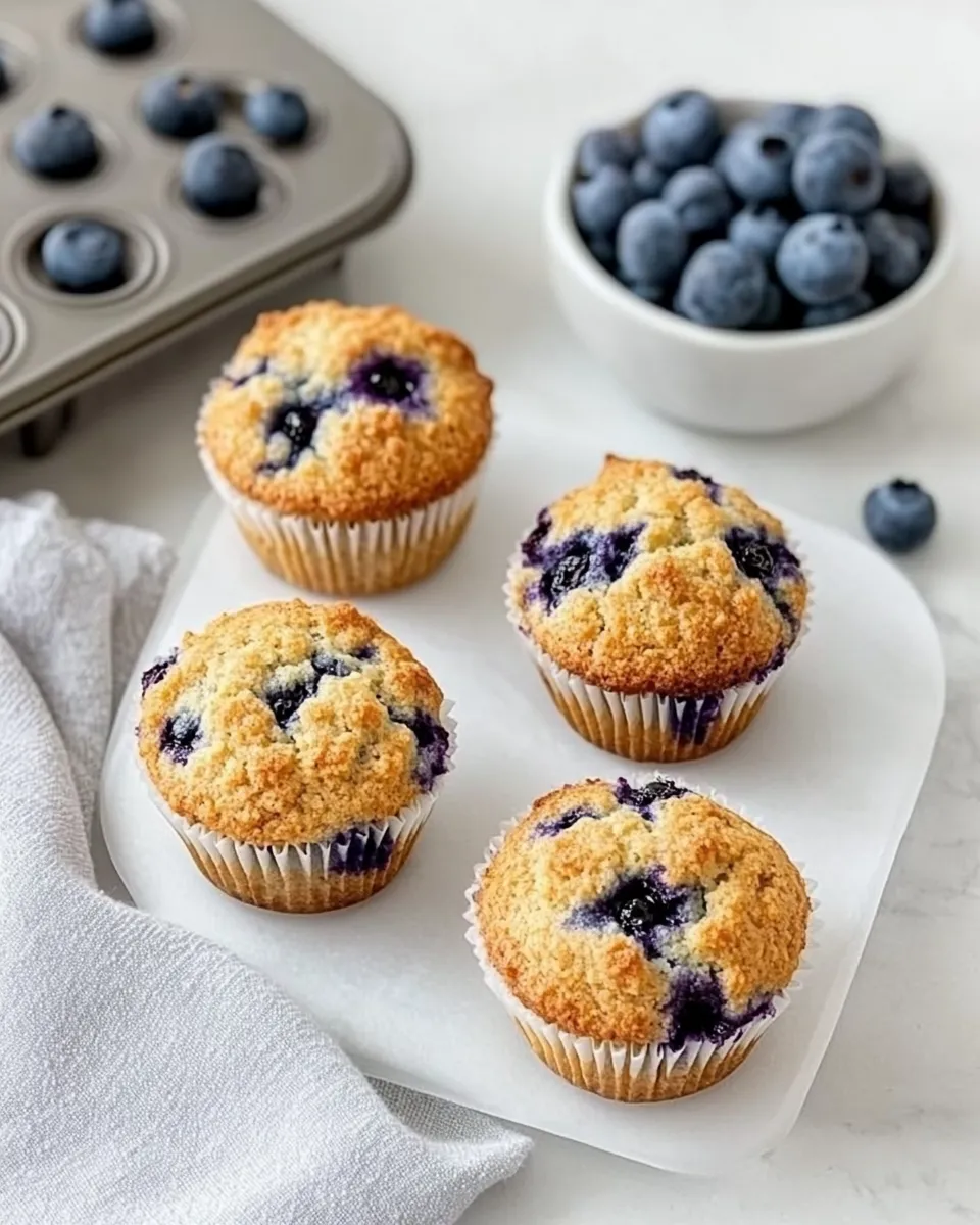 Delicious Bisquick Blueberry Muffins shot