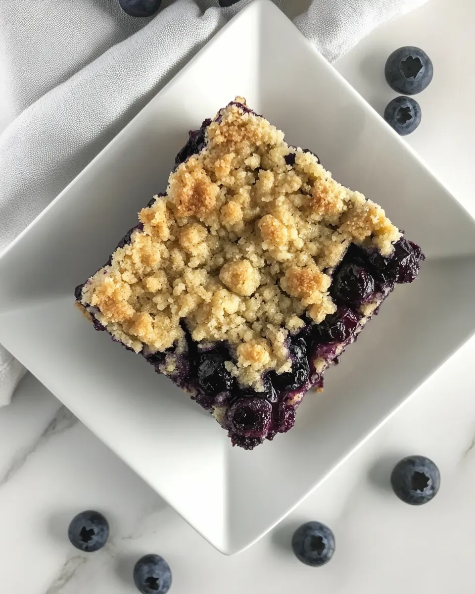 Delicious Blueberry Streusel Bars shot