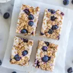 Easy Blueberry Vanilla Greek Yogurt Granola Bars. photo