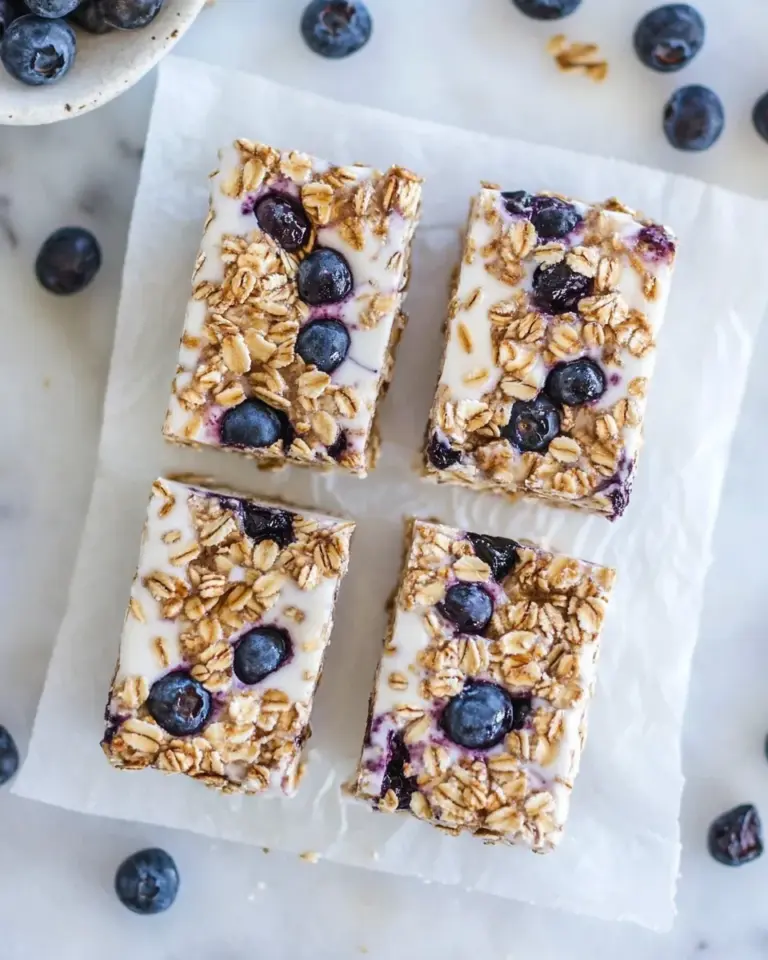 Easy Blueberry Vanilla Greek Yogurt Granola Bars. photo