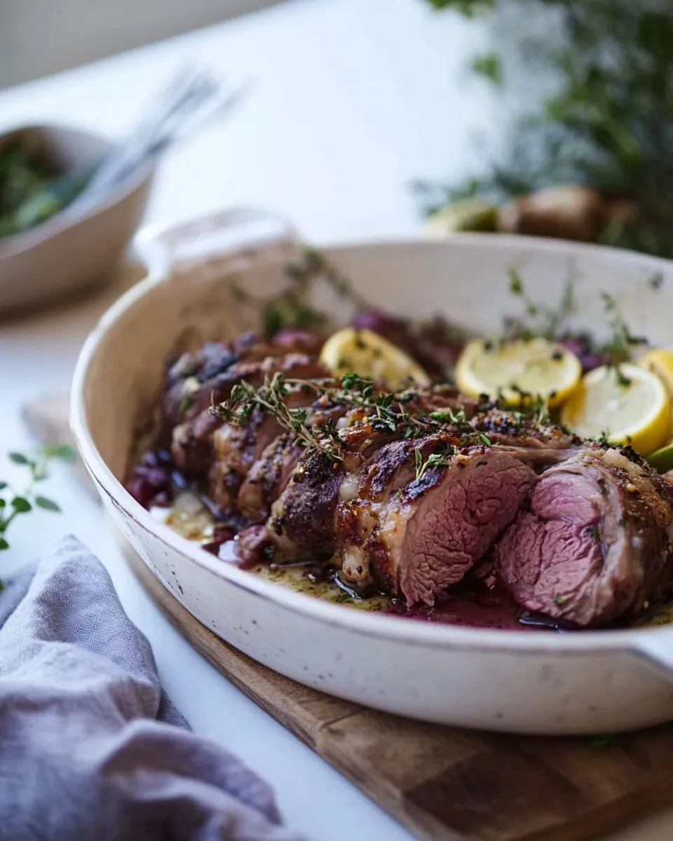 Homemade Boneless Leg of Lamb photo