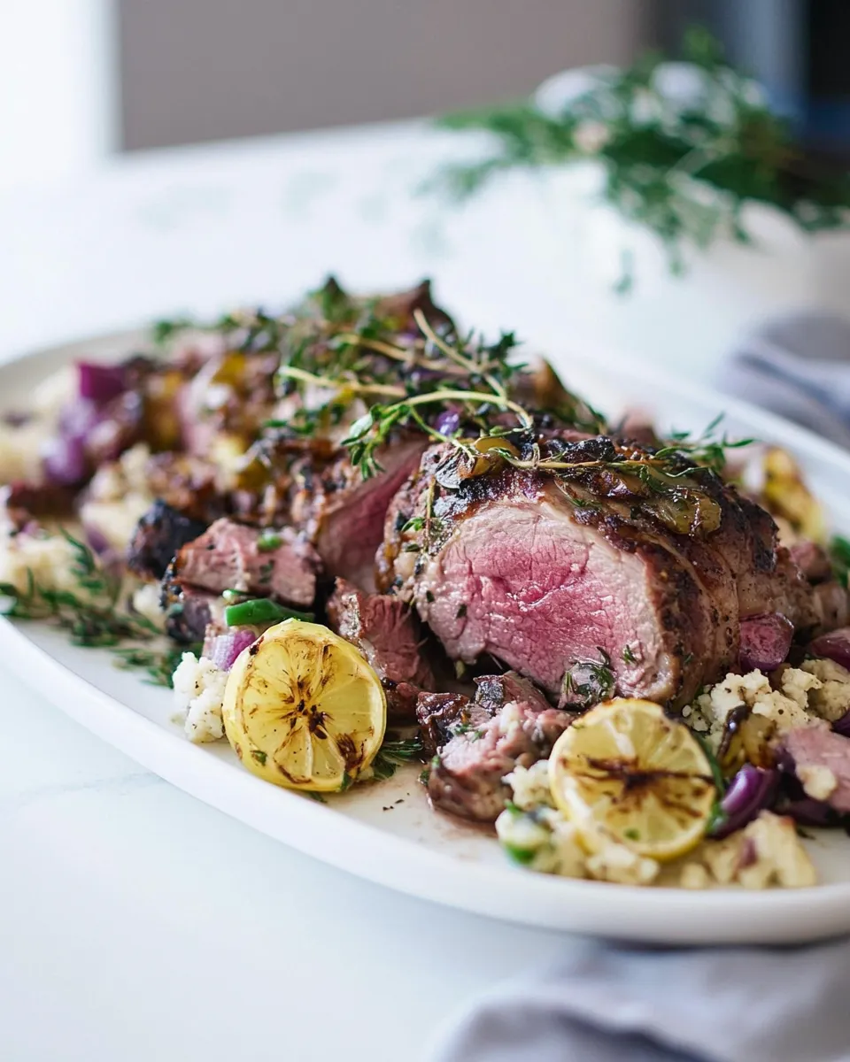 Delicious Boneless Leg of Lamb image