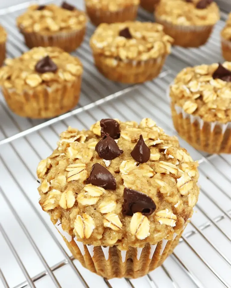 Homemade Breakfast Oatmeal Cupcakes To Go image