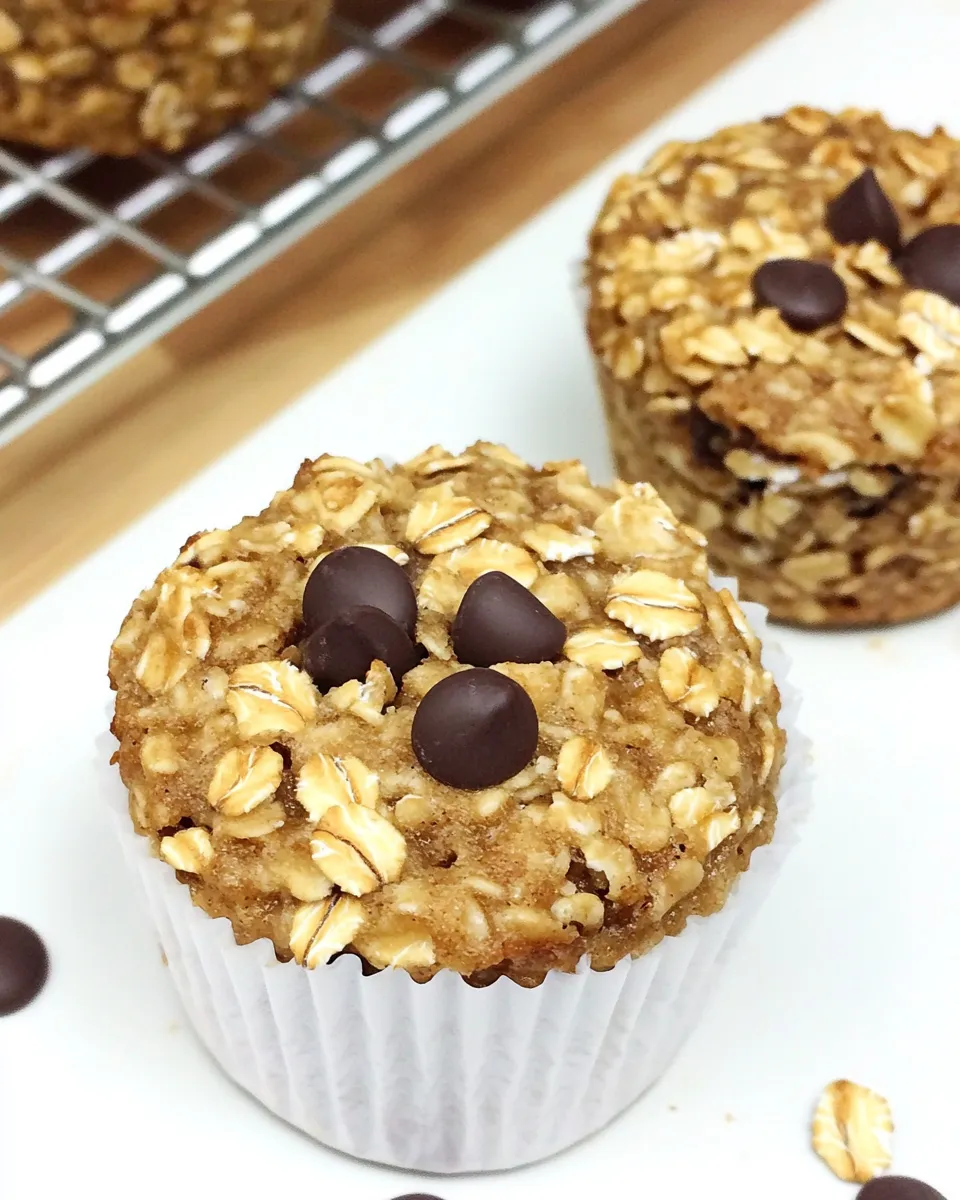 Quick Breakfast Oatmeal Cupcakes To Go recipe photo