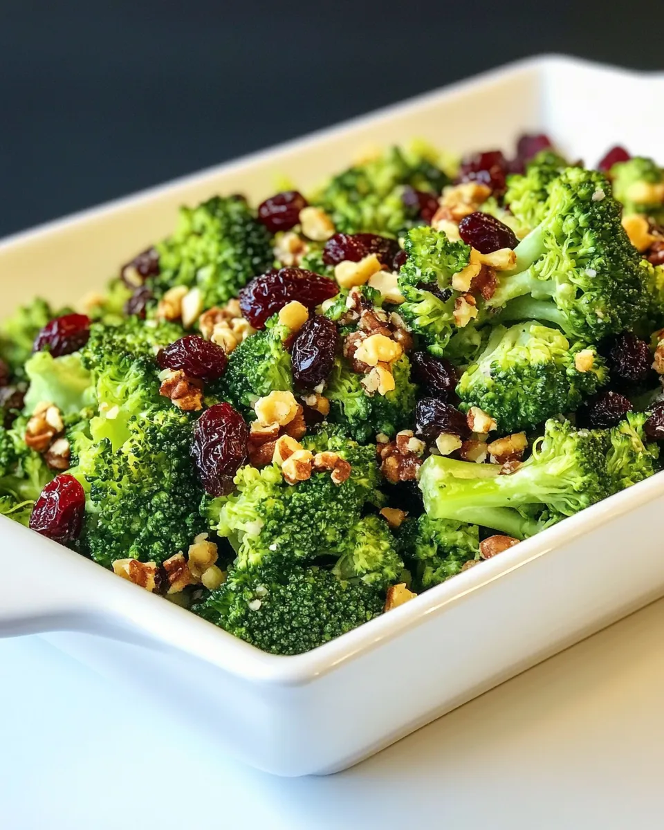 Homemade Broccoli Craisin Salad photo