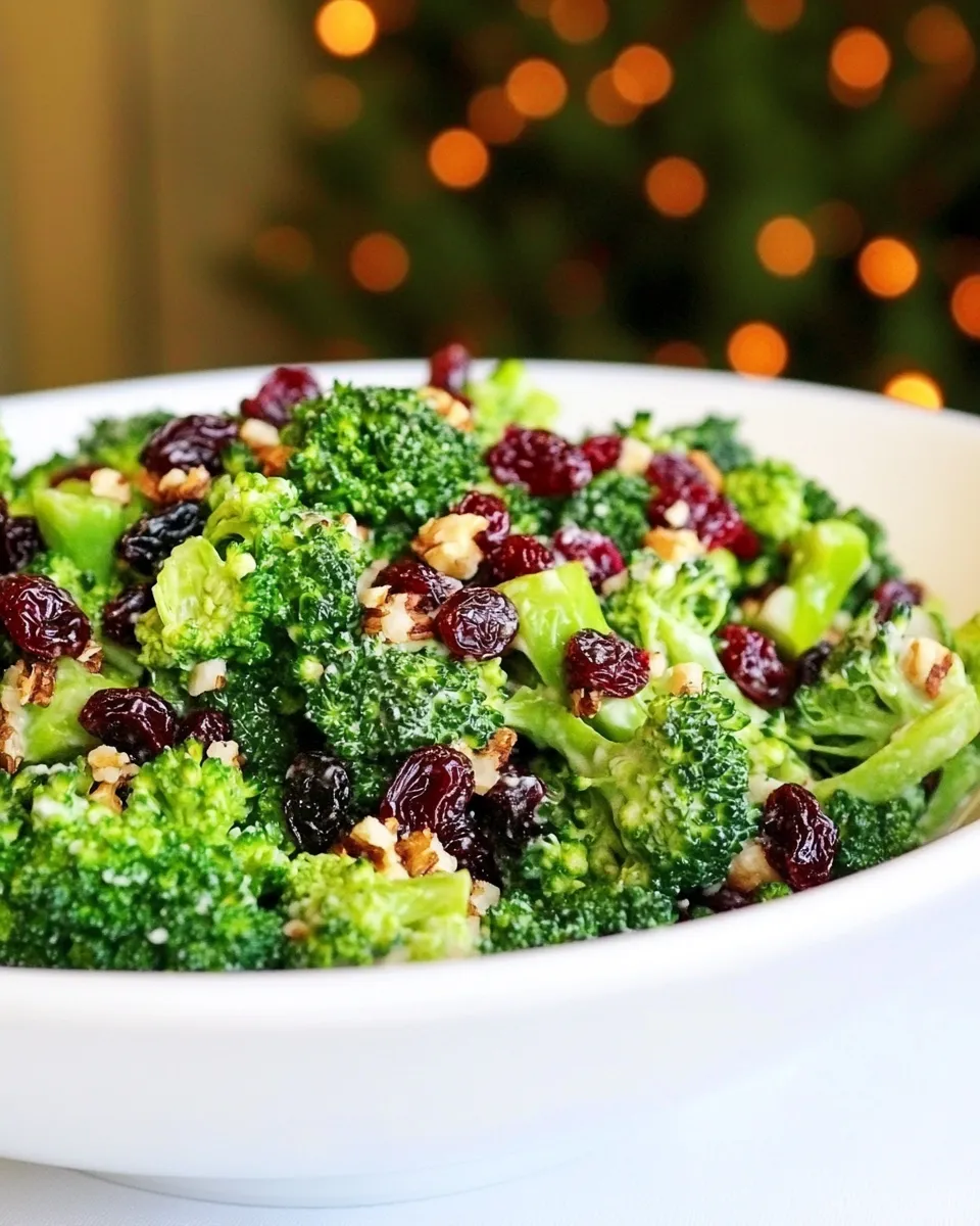 Easy Broccoli Craisin Salad recipe photo