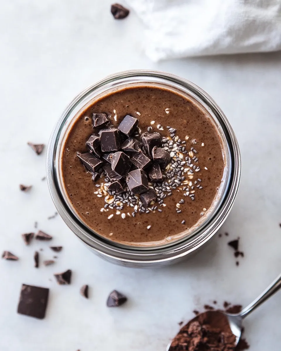 Easy Brownie Batter Overnight Oats recipe photo