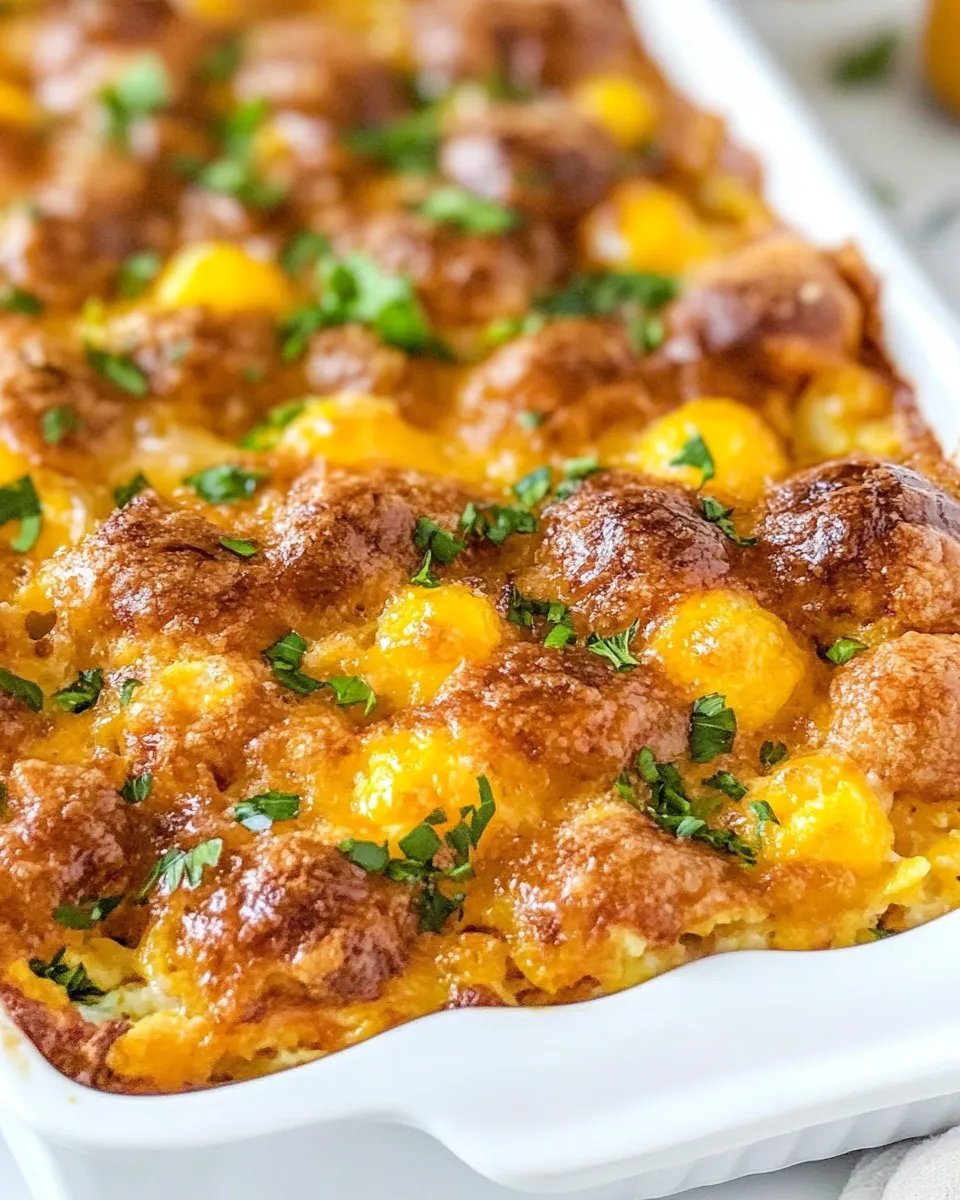 Delicious Bubble Up Breakfast Casserole image