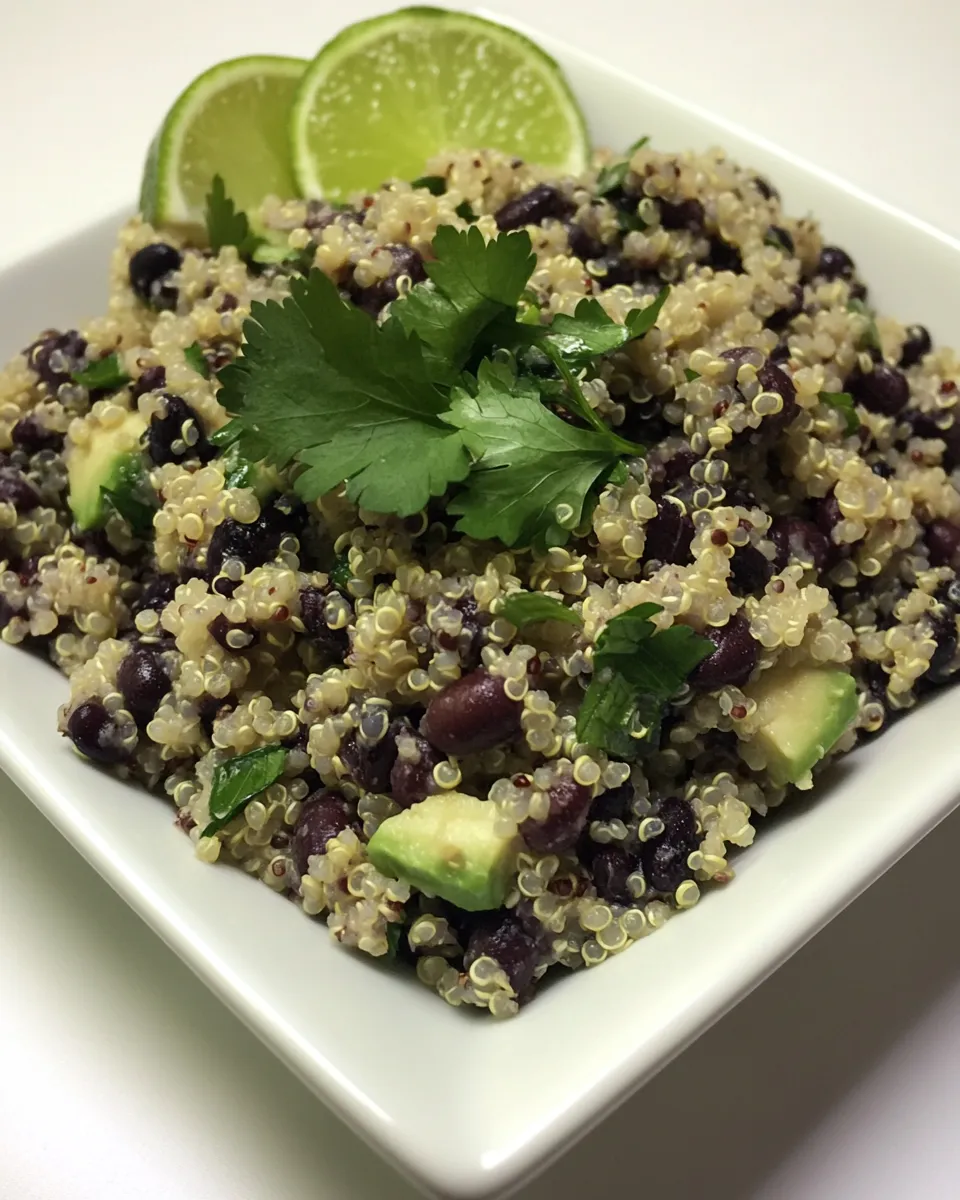 Delicious Budget-Friendly Black Beans & Quinoa for Food Bloggers Against Hunger dish photo