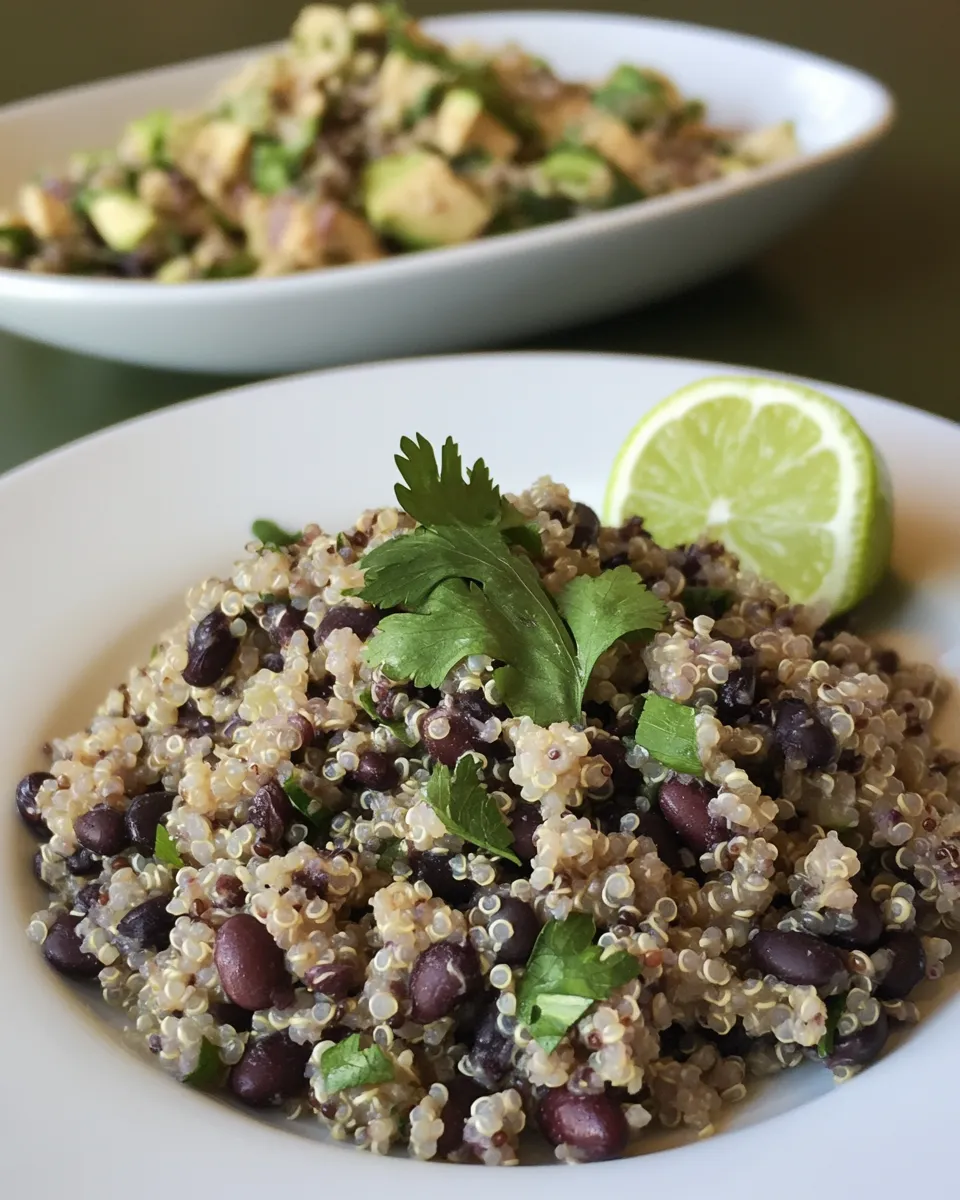 Healthy Budget-Friendly Black Beans & Quinoa for Food Bloggers Against Hunger image