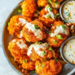 Tasty Buffalo Cauliflower with Spicy Tahini Ranch. image