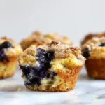 Classic Bursting Blueberry Coffee Cake Muffins. recipe photo
